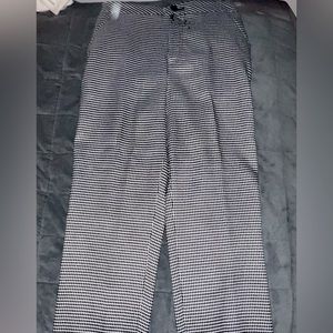 Black and White Houndstooth Pants